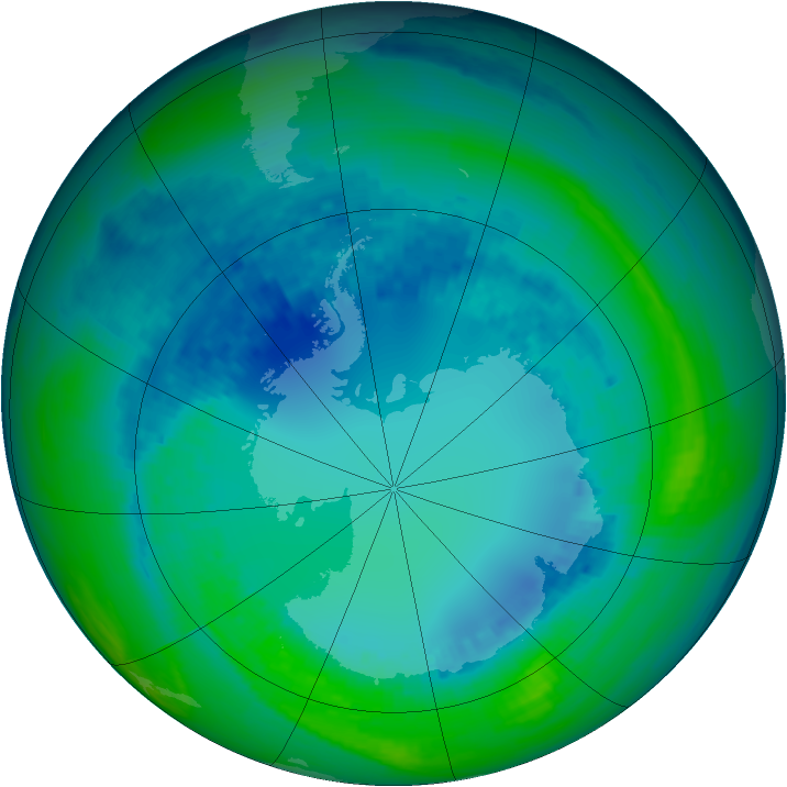 Ozone Map 2004-08-17